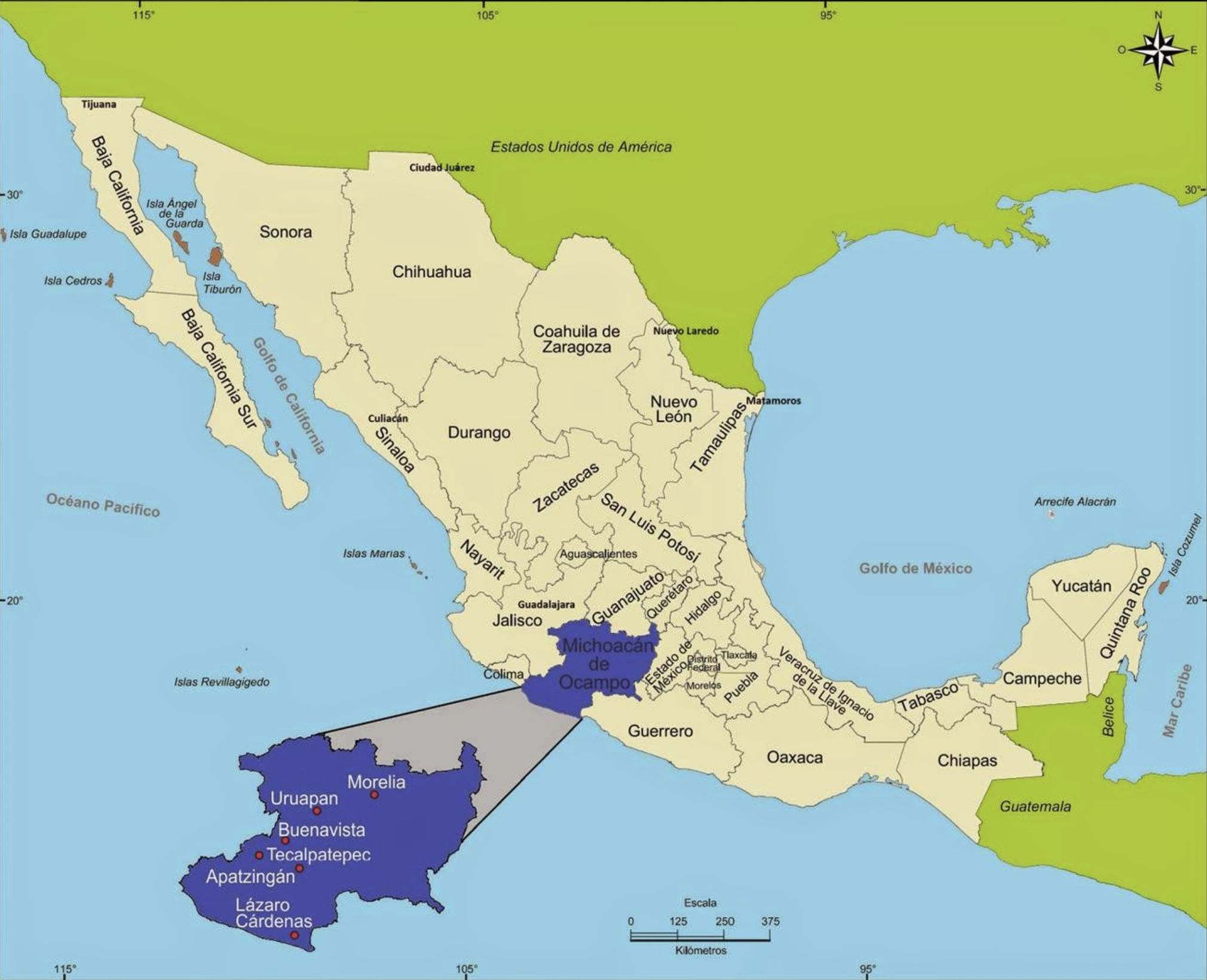 Michoacan location